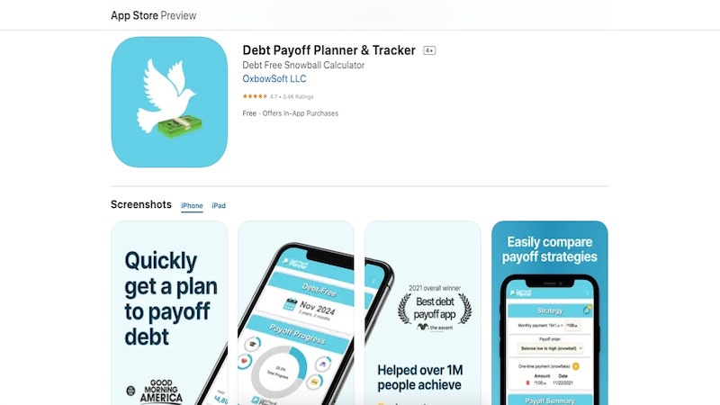 Debt Payoff Planner homepage