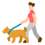 image person walking dog