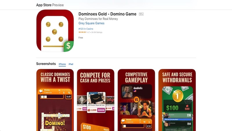 Dominoes Gold home page