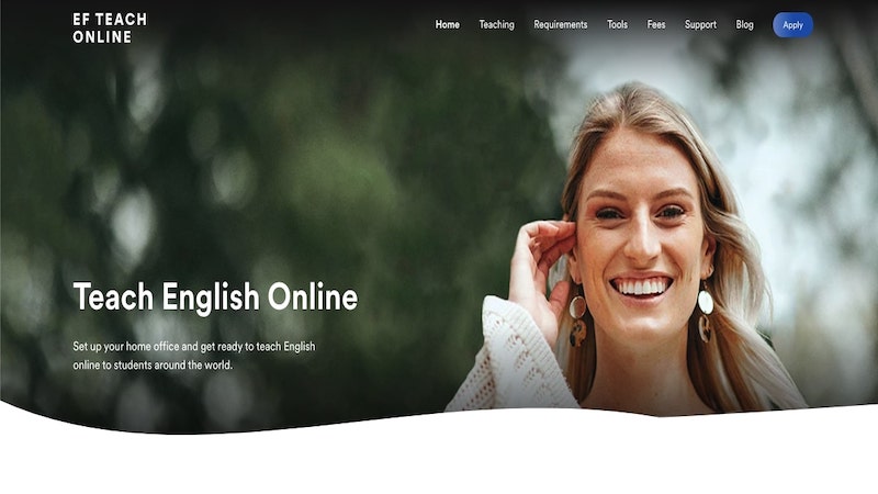 EF Teach Online homepage