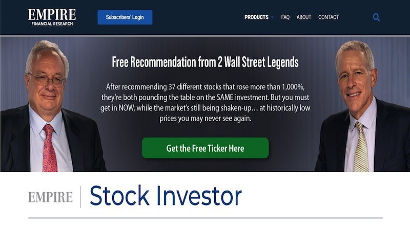 Empire Stock Investor homepage