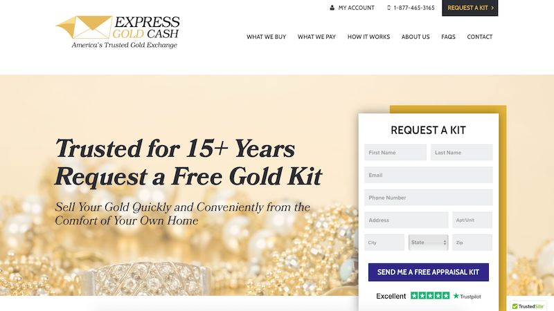 Express Gold Cash home page