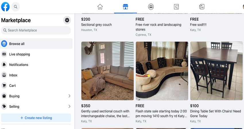 Facebook marketplace