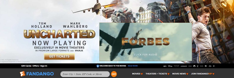 fandango home page