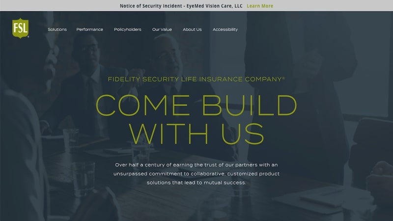 Fidelity security disability insurance page