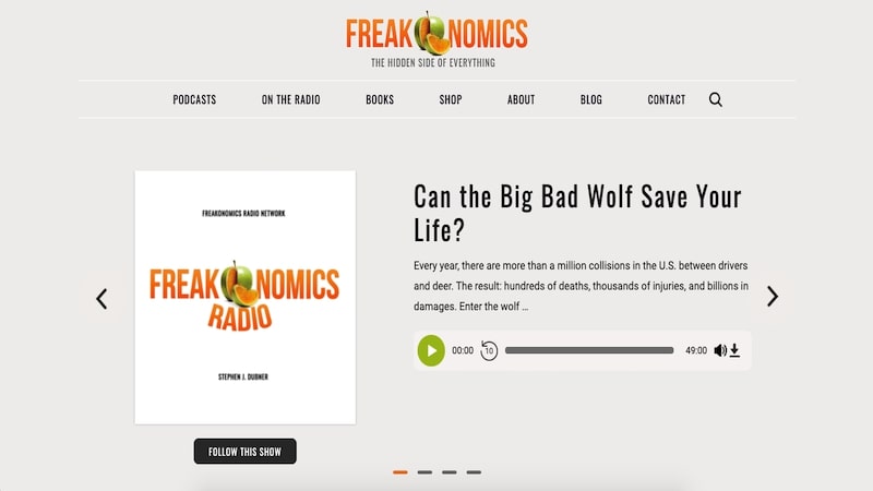 freakonomics homepage