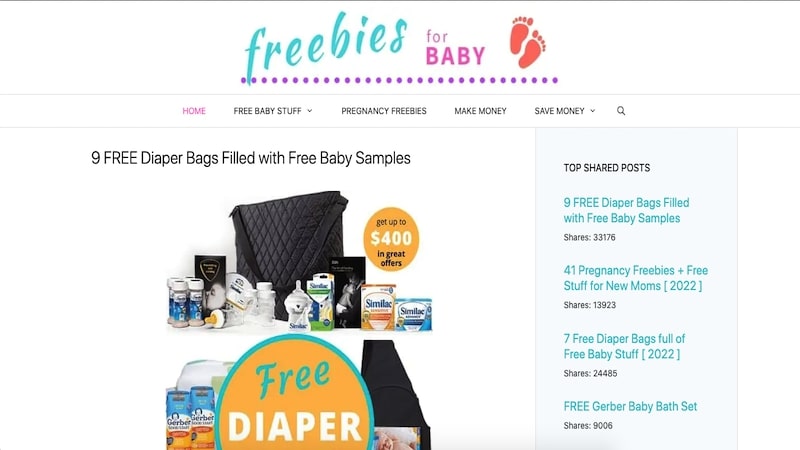 Freebies For Baby homepage