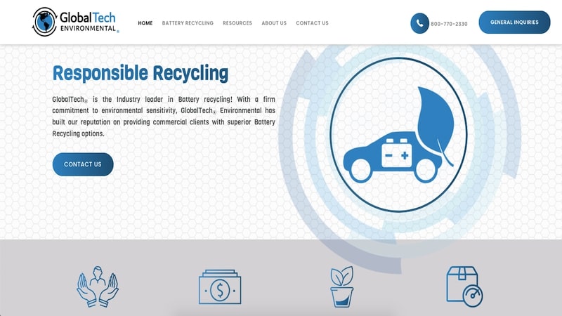 Global Tech Environmental homepage