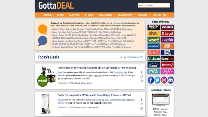 GottaDeal homepage