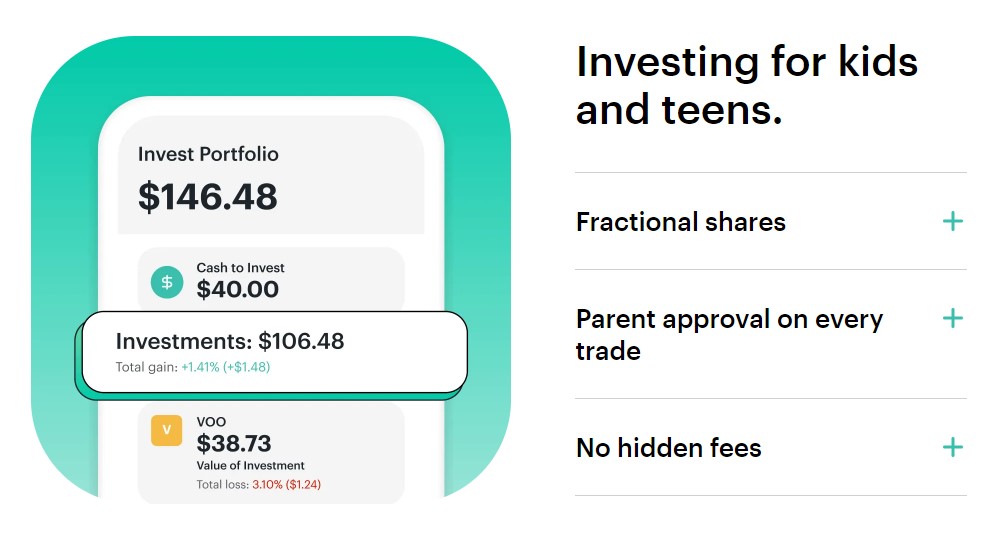greenlight investing for kids and teens