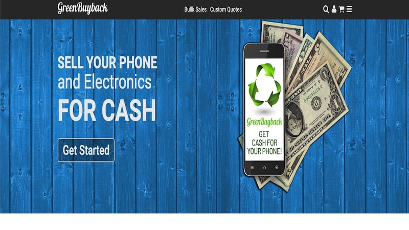 Green BuyBack homepage
