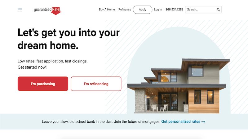 Guaranteed Rate home page