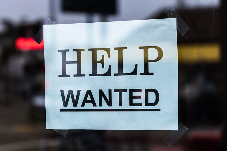 photo of help wanted sign