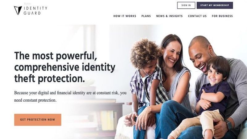 Identity Guard home page