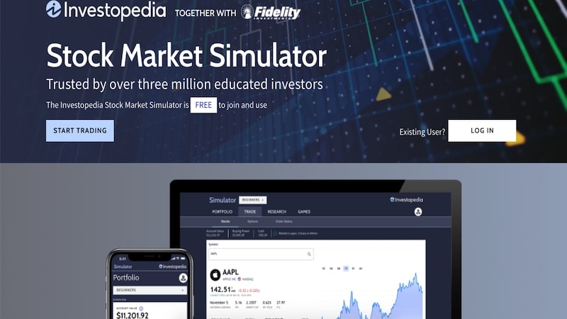 Investopedia homepage