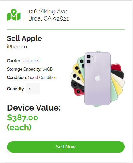 sell apple iPhone on OC buyback