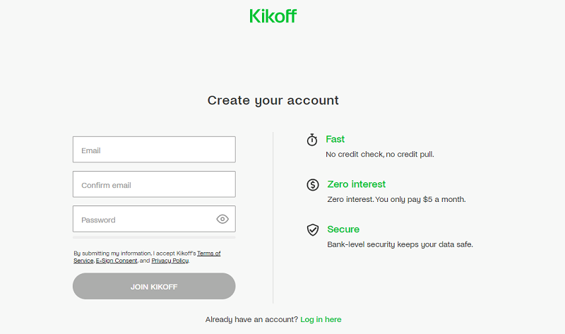 kickoff credit builder