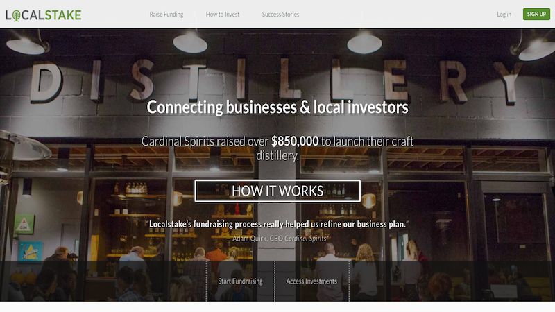 Localstake home page