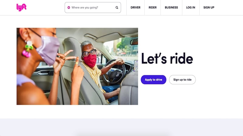 lyft homepage