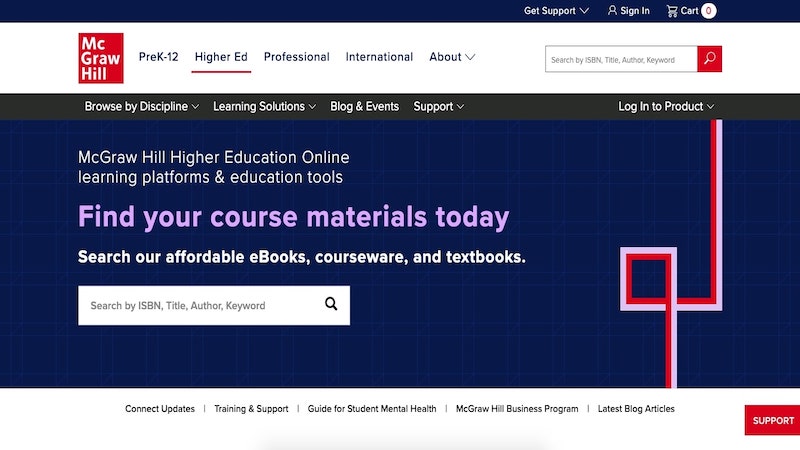 McGraw Hill home page