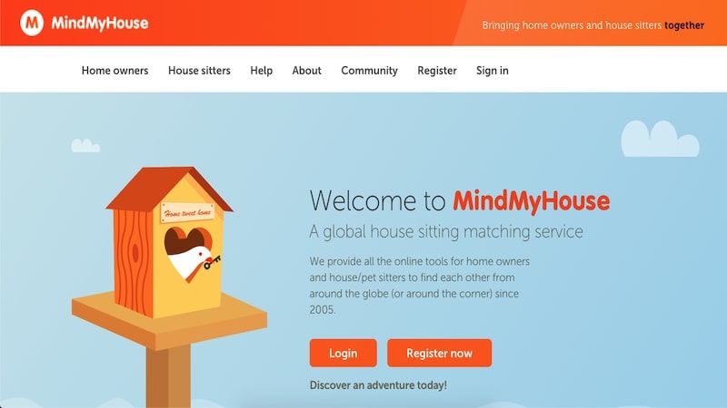 Mind My House homepage
