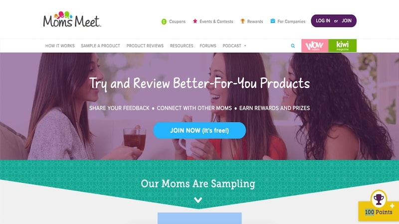 MomsMeet homepage