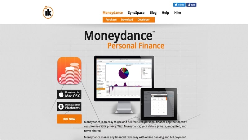 Moneydance homepage