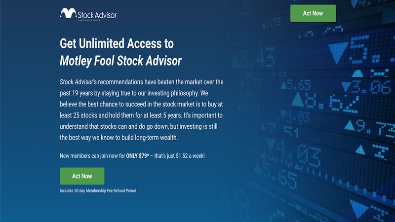 motley fool stock advisor homepage