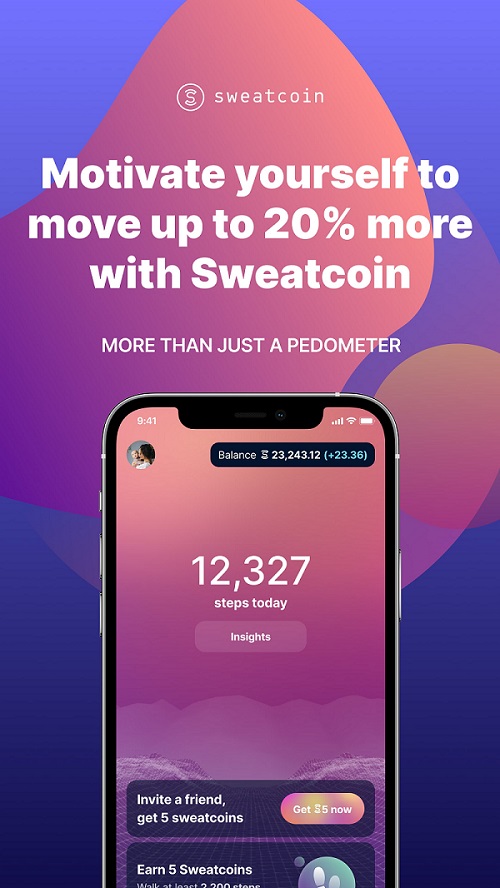 move up to 20% more with Sweatcoin