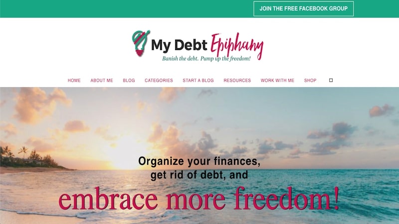 my debt epiphany homepage