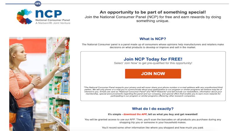 National Consumer Panel home page