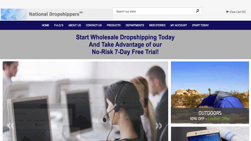 National Dropshippers home page