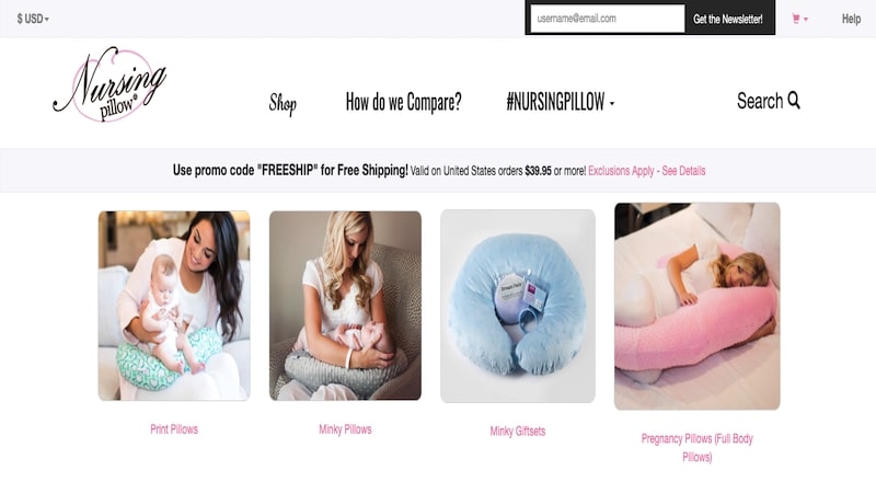 Nursing Pillow homepage