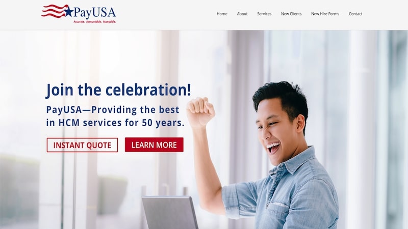 PayUSA homepage