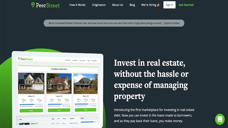 PeerStreet homepage