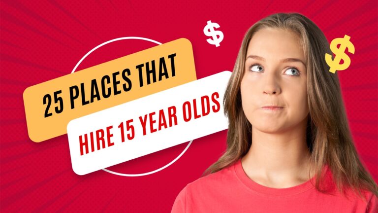 25 places that hire 15 year olds