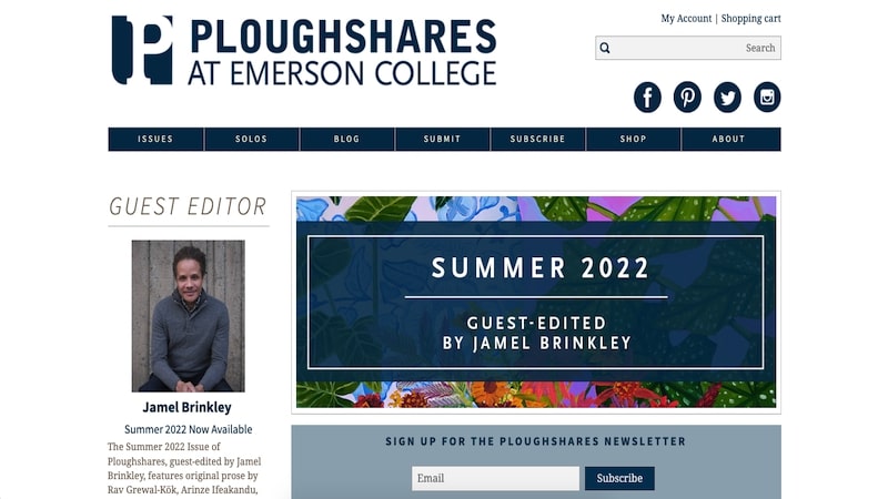 Ploughshares homepage