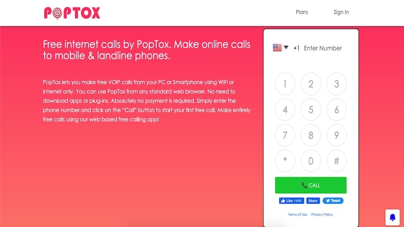 Poptox homepage