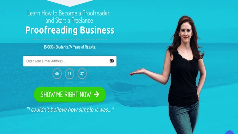 Proofread Anywhere homepage