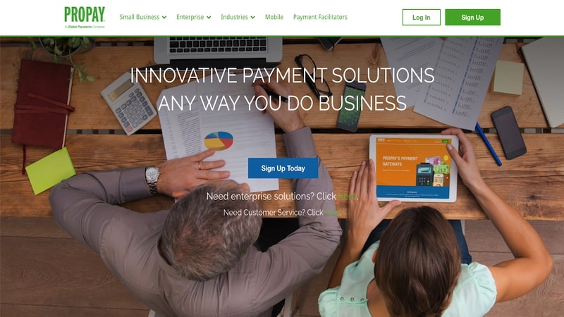Propay homepage