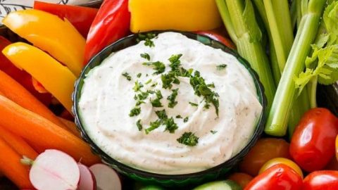 veggies with dip