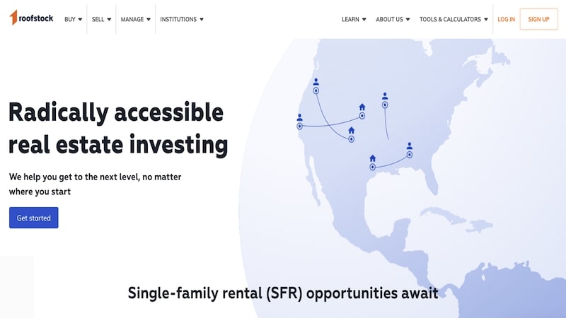 Roofstock homepage