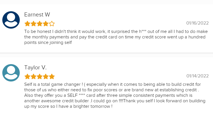 two reviews of self lender on BBB