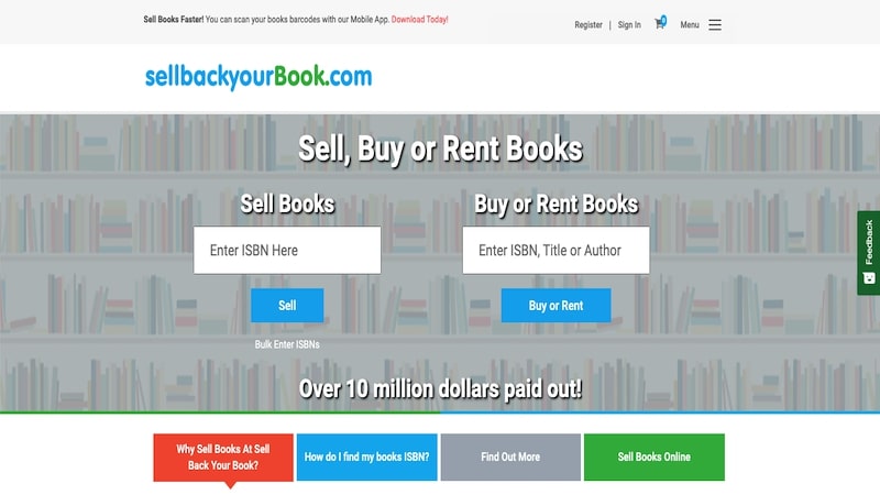sell back your book homepage
