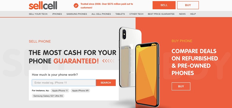 sellcell - the most cash for your phone guaranteed