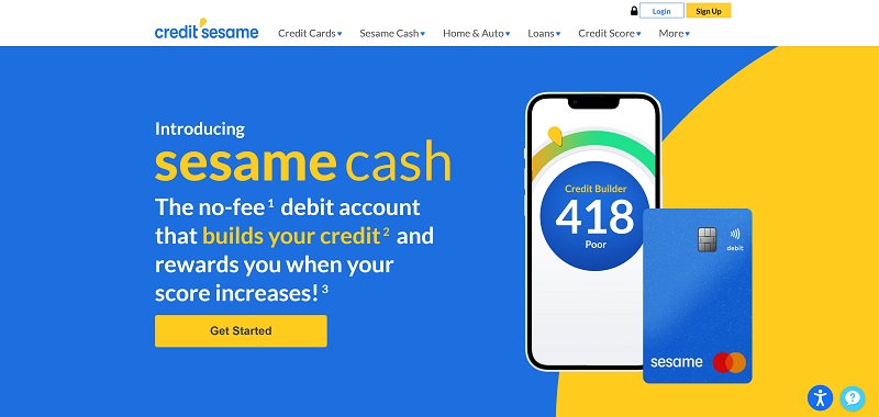 sesame cash - builds your credit and rewards you