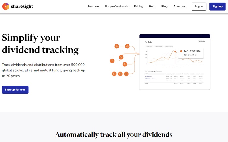 sharesight - simplify your dividend tracking