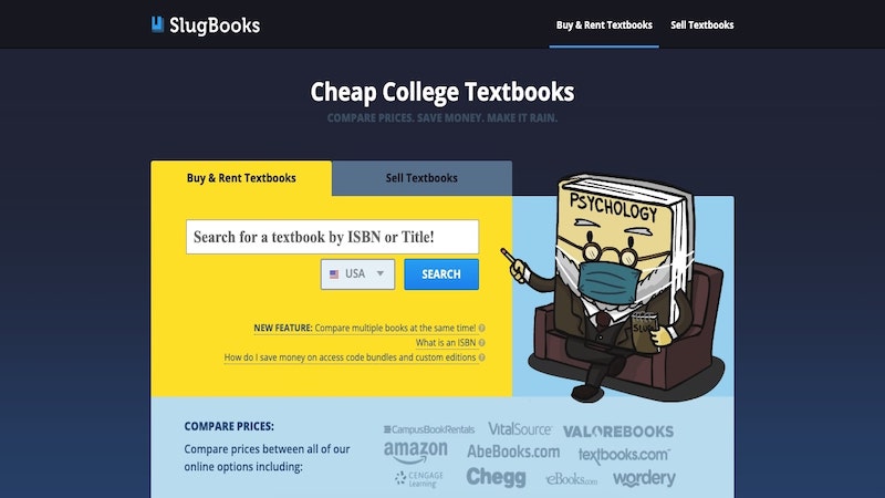 SlugBooks home page