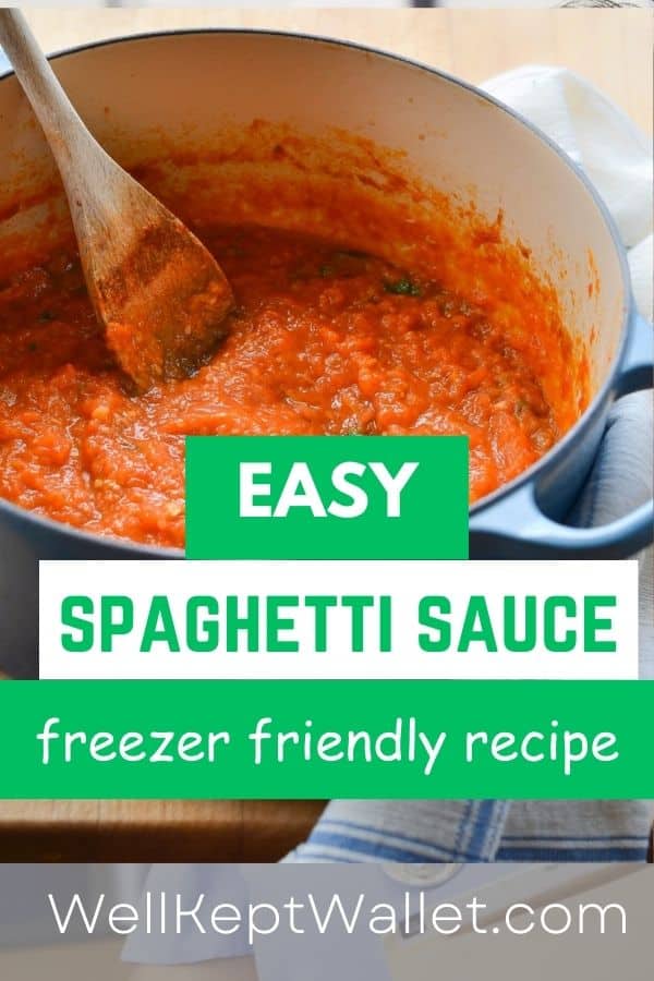 How to Make Spaghetti Sauce Freezer Friendly Recipe