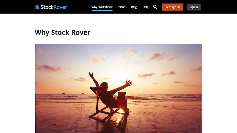 Stock Rover home page